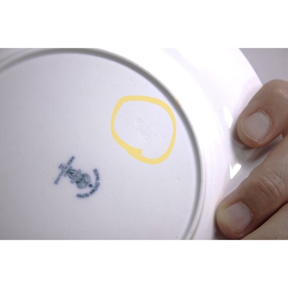 Vintage SET of 7 Royal Crown Derby cake plates, salad plates 1921 - 1940 white - Picture 6 of 10